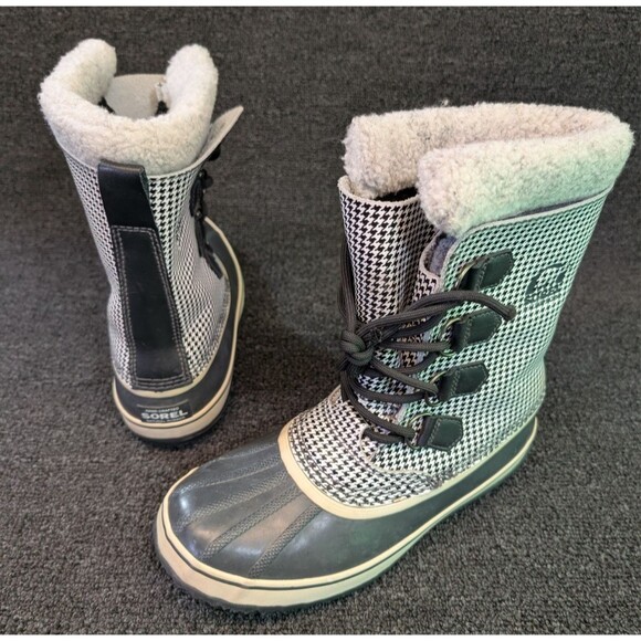 Sorel 1964 PAC Houndstooth Womens Waterproof Winter Boot Size 9 - Picture 1 of 9